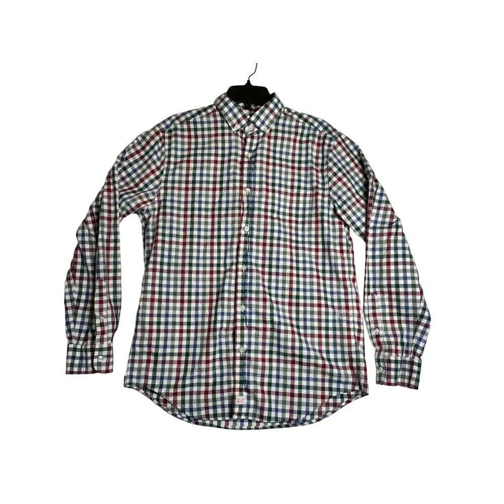 Vineyard Vines L/S Plaid Classic Fit Murray Shirt Mens Medium